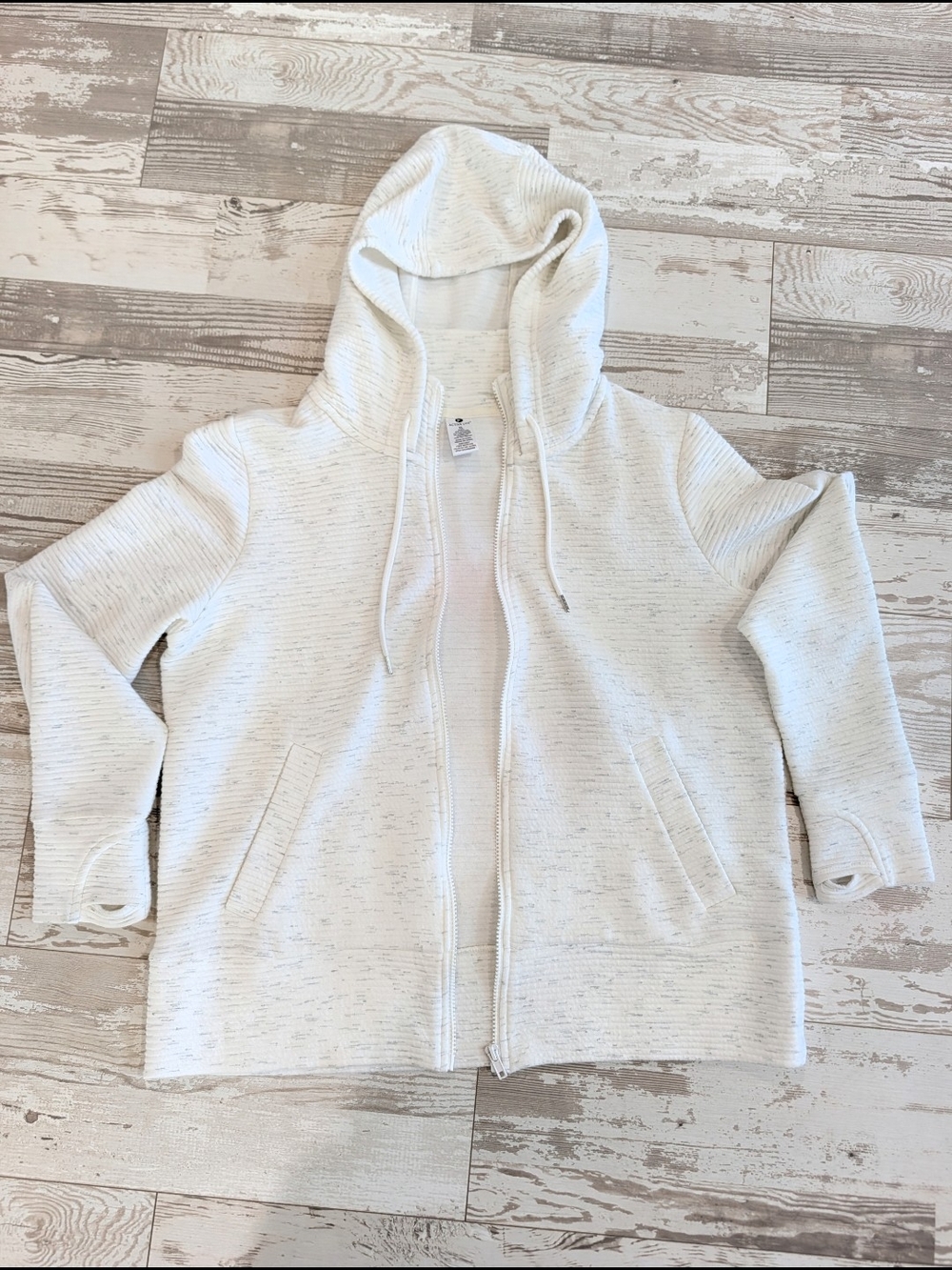 Zip Up Hoodie With Thumb Hole Sleeves